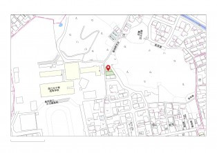 米子市勝田町、土地の地図画像です
