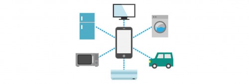 ② IOT・AI住宅
外出先でも操作可能。災害時には自動で家を守る。
「Internet of things」の略でさまざまな物を
インターネットにつなぐことを意味しています。
例えば帰宅前にエアコンを設定し、
暑い日には涼しい家にしておくことができます。
台風などで暴風の警報が出た際には
自動でシャッターを閉めるなど、
家族の命を守る働きもします。