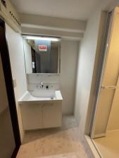 福山市入船町、マンションの洗面画像です