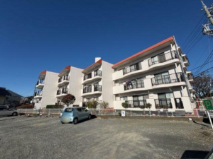 静岡市駿河区石田、マンションの外観画像です