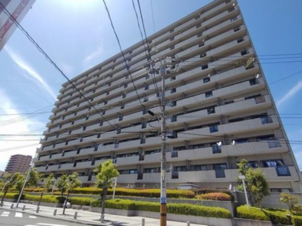 広島市西区庚午中、マンションの外観画像です