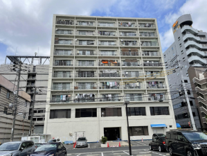 岡山市北区東古松、マンションの外観画像です