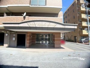 岡山市北区東島田町、マンションのエントランス画像です