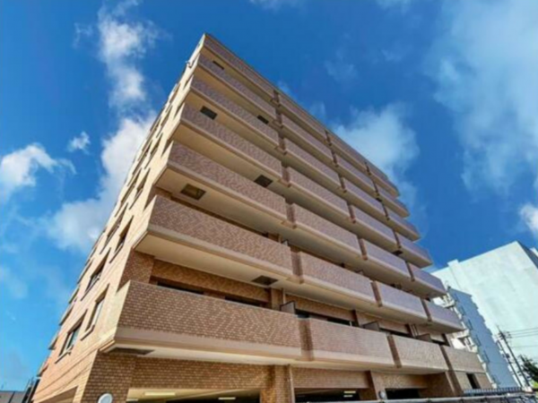 岡山市北区野田、マンションの外観画像です