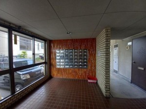 岡山市北区奥田、マンションのエントランス画像です