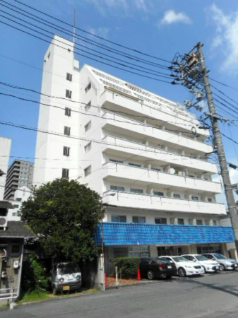 岡山市北区幸町、マンションの外観画像です