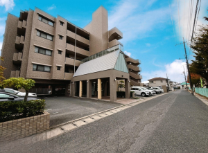 岡山市北区平田、マンションの外観画像です