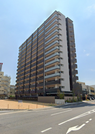 岡山市北区問屋町、マンションの外観画像です
