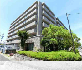 岡山市北区上中野、マンションの外観画像です