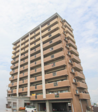 岡山市北区西長瀬、マンションの外観画像です