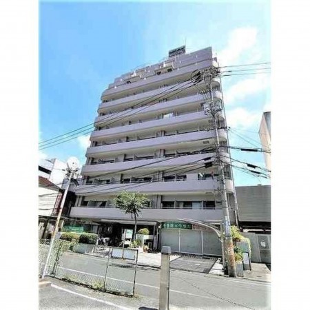 岡山市北区中山下、マンションの外観画像です