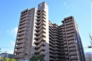 岡山市北区国体町、マンションの外観画像です