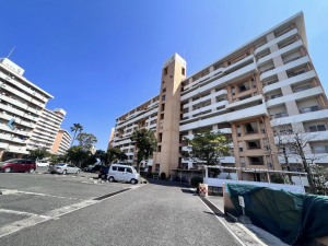 鹿児島市鴨池新町、マンションの外観画像です