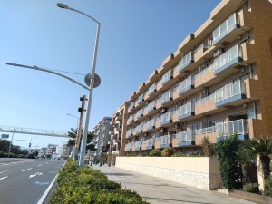 藤沢市片瀬海岸、マンションの外観画像です