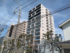 藤沢市片瀬海岸、マンションの外観画像です