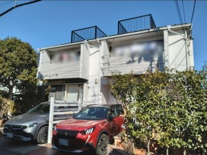 藤沢市鵠沼松が岡、マンションの外観画像です