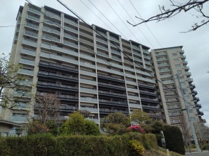 藤沢市藤が岡、マンションの外観画像です