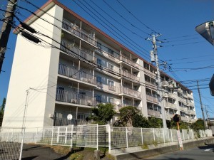 藤沢市大鋸、マンションの外観画像です