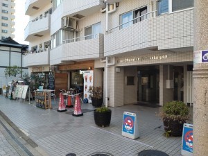 藤沢市片瀬、マンションのエントランス画像です