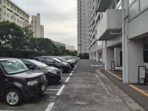 藤沢市鵠沼東、マンションの駐車場画像です