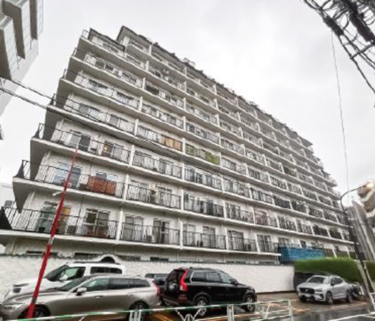 渋谷区猿楽町、マンションの外観画像です