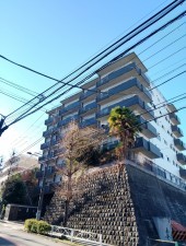 目黒区東山、マンションの外観画像です