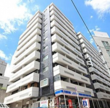 目黒区大橋、マンションの外観画像です