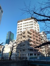 目黒区大橋、マンションの外観画像です