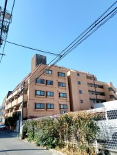 渋谷区幡ヶ谷、マンションの外観画像です