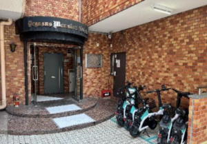 渋谷区東、マンションのエントランス画像です