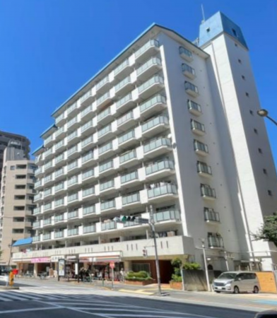 目黒区中目黒、マンションの外観画像です