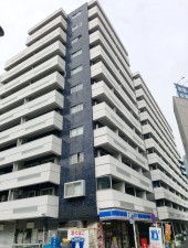 目黒区大橋、マンションの外観画像です