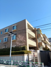 渋谷区初台、マンションの外観画像です