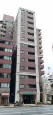 目黒区目黒、マンションの外観画像です