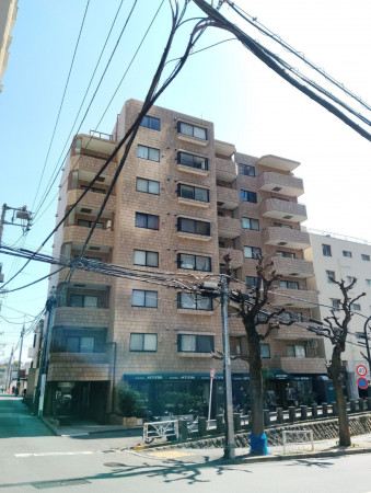 渋谷区東、マンションの外観画像です