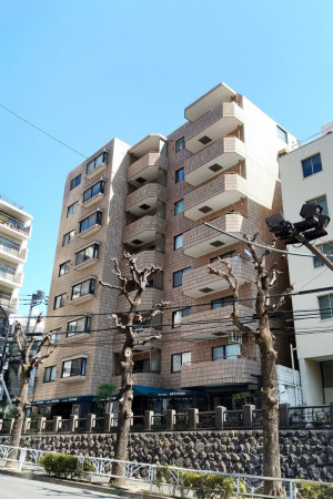 渋谷区東、マンションの外観画像です