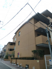 目黒区中目黒、マンションの外観画像です