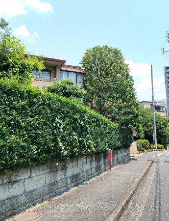 目黒区中目黒、マンションの外観画像です