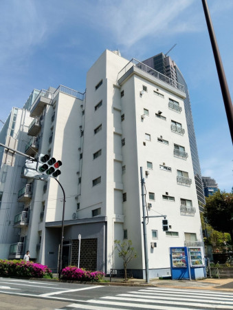 渋谷区恵比寿南、マンションの外観画像です