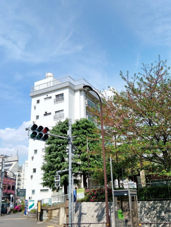 渋谷区恵比寿南、マンションの外観画像です