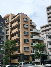目黒区大橋、マンションの外観画像です