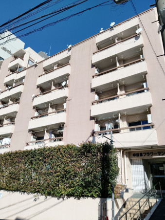 目黒区中目黒、マンションの外観画像です