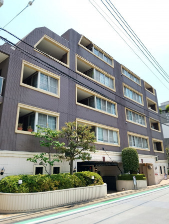 目黒区目黒、マンションの外観画像です