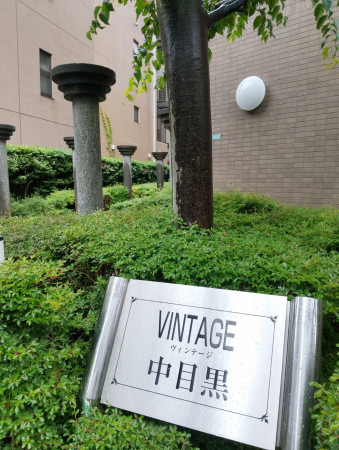 目黒区上目黒、マンションのエントランス画像です