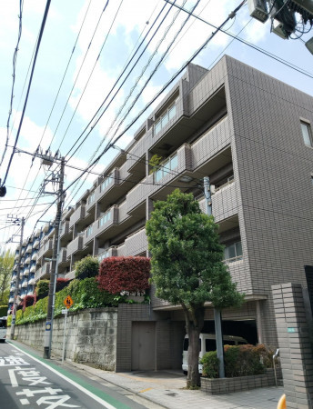 目黒区東山、マンションの外観画像です