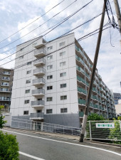 渋谷区恵比寿西、マンションの外観画像です