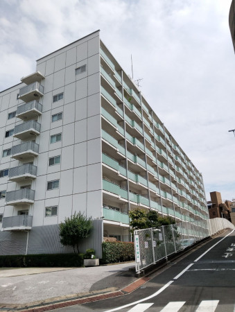 渋谷区恵比寿西、マンションの外観画像です