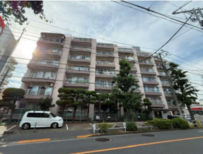 目黒区上目黒、マンションの外観画像です