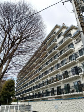 目黒区中目黒、マンションの外観画像です