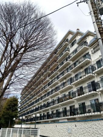 目黒区中目黒、マンションの外観画像です